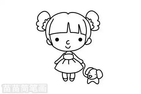 小女孩简笔画图片大全教程