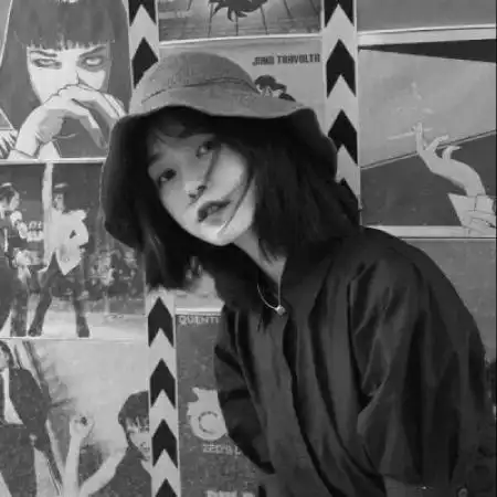短发黑白女生头像,每一张都很美丽