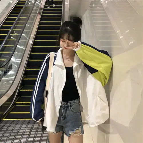 夏季薄外套女ins学生防晒衣韩版宽松bf原宿风2020年新款棒球服潮