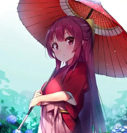 二次元和风美图欣赏身穿和服,亭亭玉立颇有神韵的小姐姐