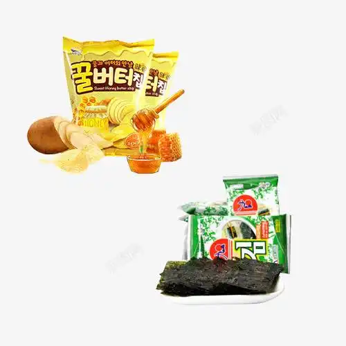 蜂蜜薯片与海苔设计图片免费下载页面网页平面电商创意素材紫菜素材