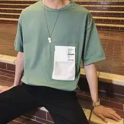 夏季潮流男短袖t恤,适合80后穿着,年轻利落显气质