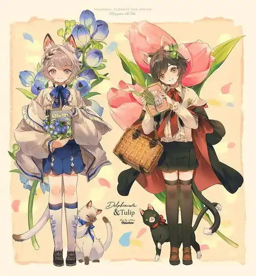 唯美动漫少女插画好好看