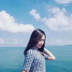 女生头像抖音小清新蓝色女头像