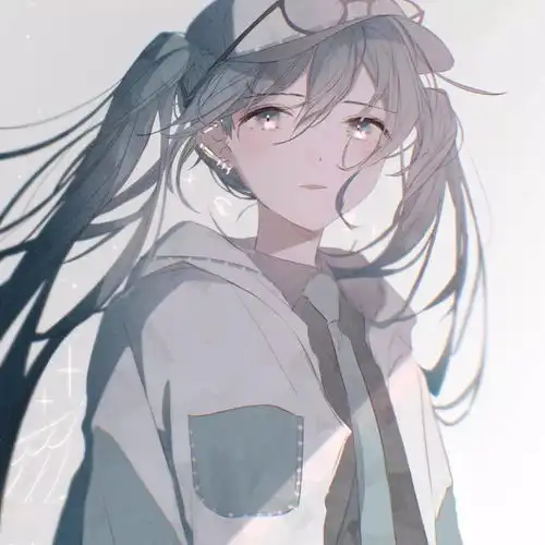 动漫女生头像小清新背景图