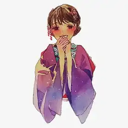 原创手绘和服女生图片素材其他格式下载动漫人物大全