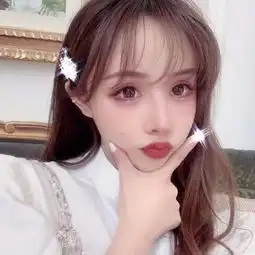 长发清新女生头像唯美漂亮长发侧脸头像