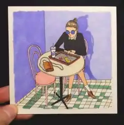 赏析女画家sallynixon插画女人不愿承认的事
