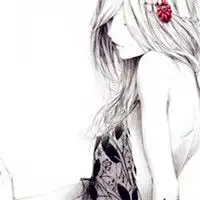 素描铅笔画美女头像,素颜的美丽是最真实的