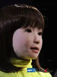 日本研制美女机器人能像真人一样唱歌跳舞高清组图