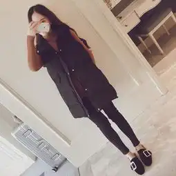 不要总是穿毛呢大衣,换换马甲羽绒服,前卫个性时尚超级保暖