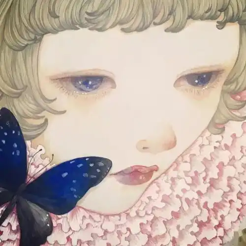 分享美到你心里彩铅画