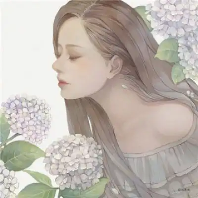 动漫女生头像唯美成熟手绘头像女生唯美简约