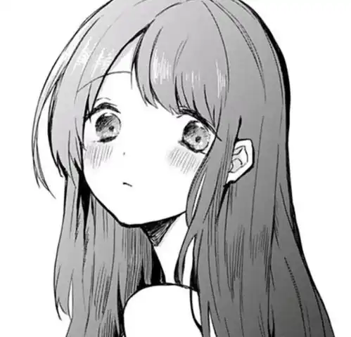 女头日漫黑白头像