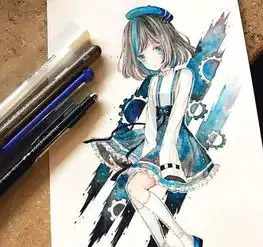 波兰美女艺术家笔下的人物插画,每一张都适合做头像