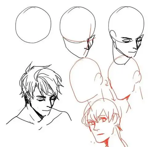 铅笔手绘动漫人物教程手绘漫画人物步骤图解