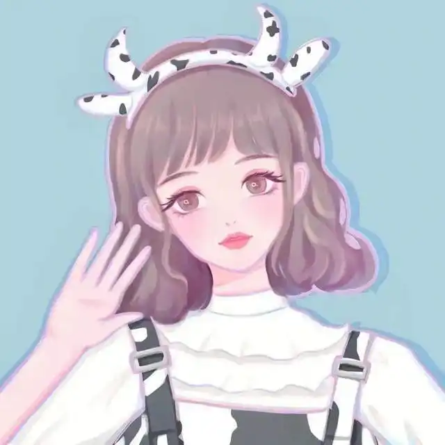 超美超可爱的手绘女生闺蜜头像