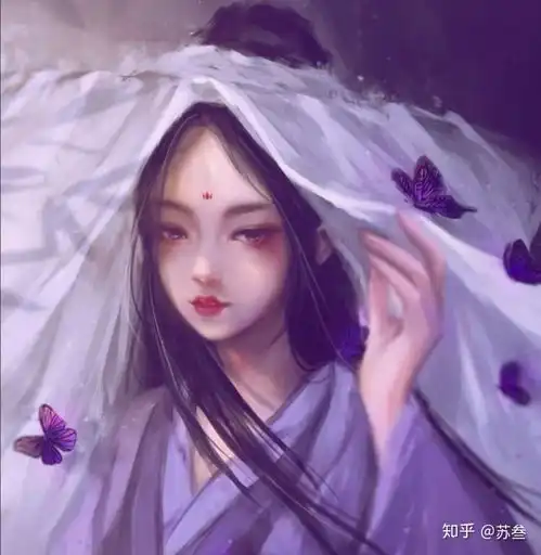 有好看的古风漫画手绘女生头像吗
