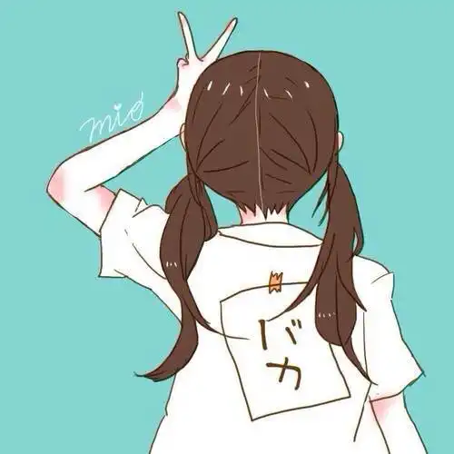 女生背影或靠墙头像,真人动漫都可以
