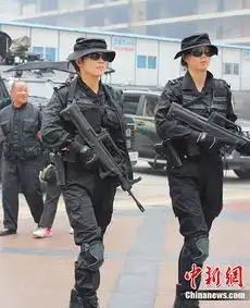 成都女特警首度出关持枪上路巡逻
