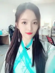 组图火箭少女吴宣仪晒古装美照穿蓝色长裙黑发垂肩仙气十足