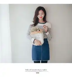 伊奈琳yinailin长袖毛衣针织衫女2017秋装韩版宽松百搭上衣套头条纹打底衫