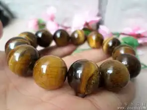 黄虎眼石虎睛石木变石男生手链男女款时尚手饰品