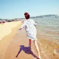 海边图片唯美女生头像微信头像图片大全
