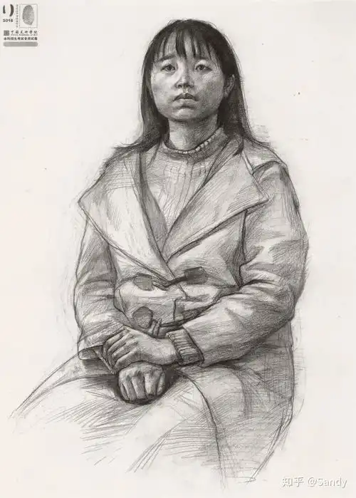 最全解析素描头像女青年画法