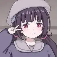 超仙的黑白简单女孩卡通头像一组