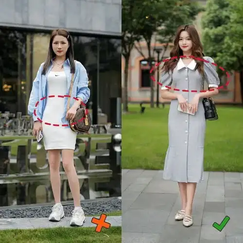胯宽腿粗的梨型女人,穿衣搭配如何扬长避短