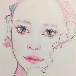 她画的美女太迷人,我一个女的都看得心动不已