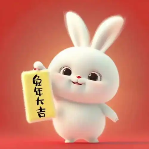 2023新年版小兔子可爱头像送给你