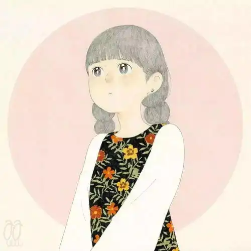 插画风情侣头像图片香苗