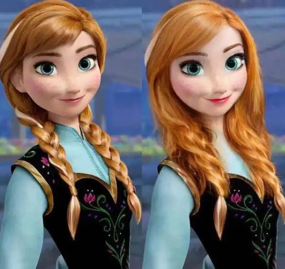 假如给冰雪奇缘加上10级美颜艾莎女王依旧美丽安娜没眼看