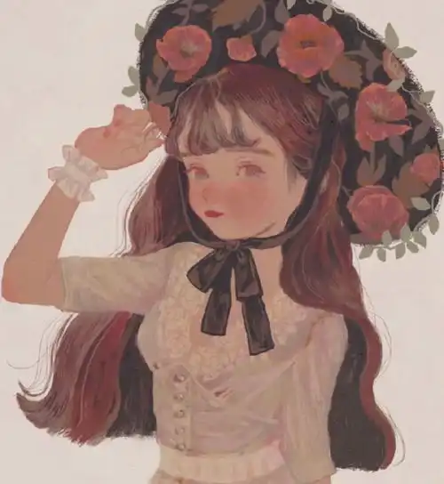 微信头像禁欲的气质可爱的脸,这画师笔下的女孩子一眼万年啊