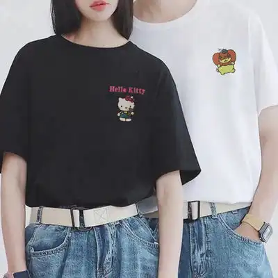 短袖t恤女夏季2020新款韩版原宿风ins超火网红白色打底衫宽松上衣