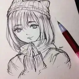 能画出这么漂亮的铅笔稿的妹纸,一定是个小可爱