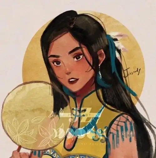 旗袍版的迪士尼公主太美了,艾莎的发型直击我心,白雪公主变贵妇