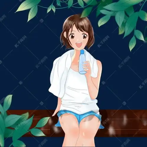 夏天喝饮料二次元女生素材图片免费下载千库网