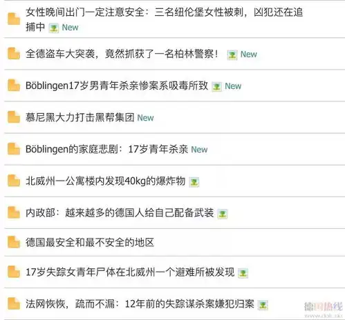 女性晚间出门一定注意安全三名纽伦堡女性被刺,凶犯还在追捕中