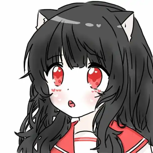表情猫耳长发女生头像动漫长发女头发表情fabiaoqing.com表情