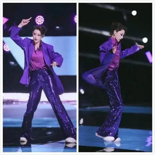 张馨予中性风的服饰搭配,帅气不突兀,还女人味儿十足