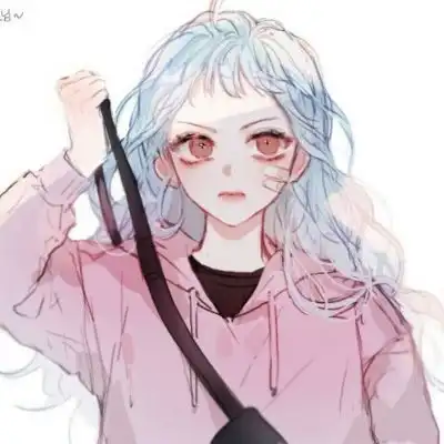 手绘女生高冷拽狠女生动漫头像