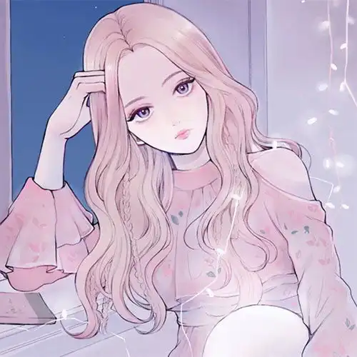 动漫女生插画人物头像,适合做头像的插画女生头像