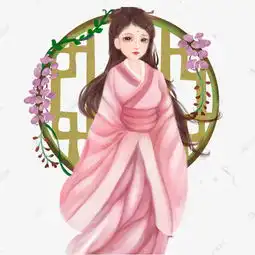古典粉色女孩素材图片免费下载千库网