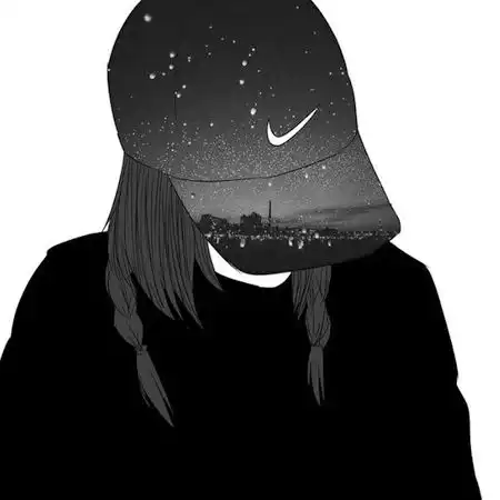 适合女生的黑白简约微信头像