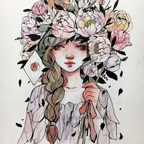神话色彩的水彩精灵,都会变身为小仙女