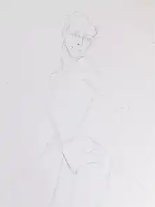 彩铅教程看菲儿老师超详细的教你画黑裙女郎爱蜜部落