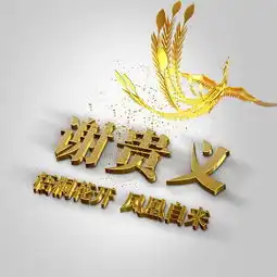 12款3d立体金色头像,蝴蝶与凤凰,高端立体效果